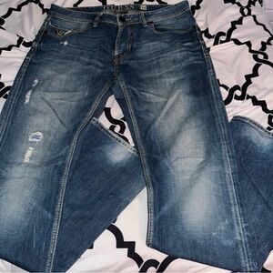 Guess Blue Regular Straight Jeans